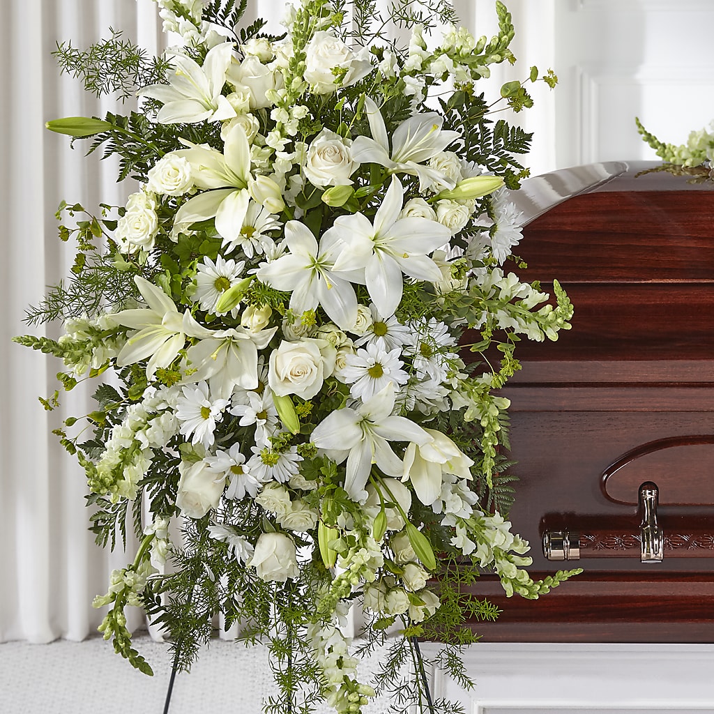 Loving Thoughts Standing Spray – CHURCHLAND'S VILLAGE FLOWER SHOP INC, Portsmouth VA