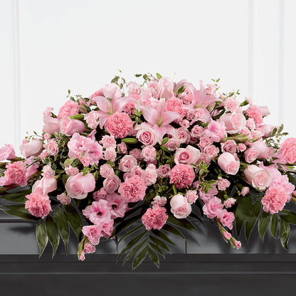 Garden of Comfort Casket Spray (Standard) – CHURCHLAND'S VILLAGE FLOWER SHOP INC, Portsmouth VA