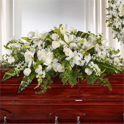 Abundance Casket Spray – CHURCHLAND'S VILLAGE FLOWER SHOP INC, Portsmouth VA