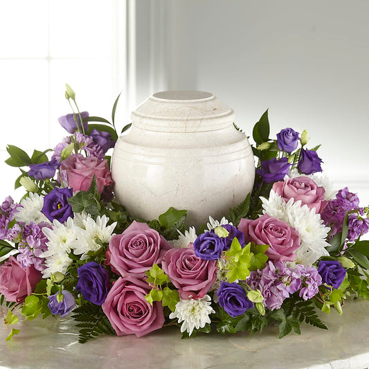 Blooming Sympathy Cremation Adornment – CHURCHLAND'S VILLAGE FLOWER SHOP INC, Portsmouth VA